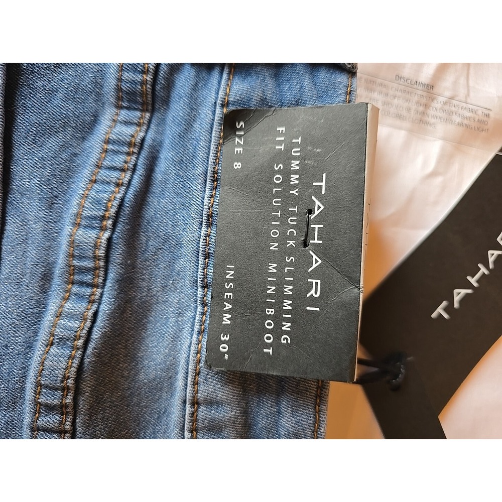 Tahari Women's Maeve Fit Solution Miniboot Medium Wash Size 8‎ RUNS SMALL - Picture 9 of 16